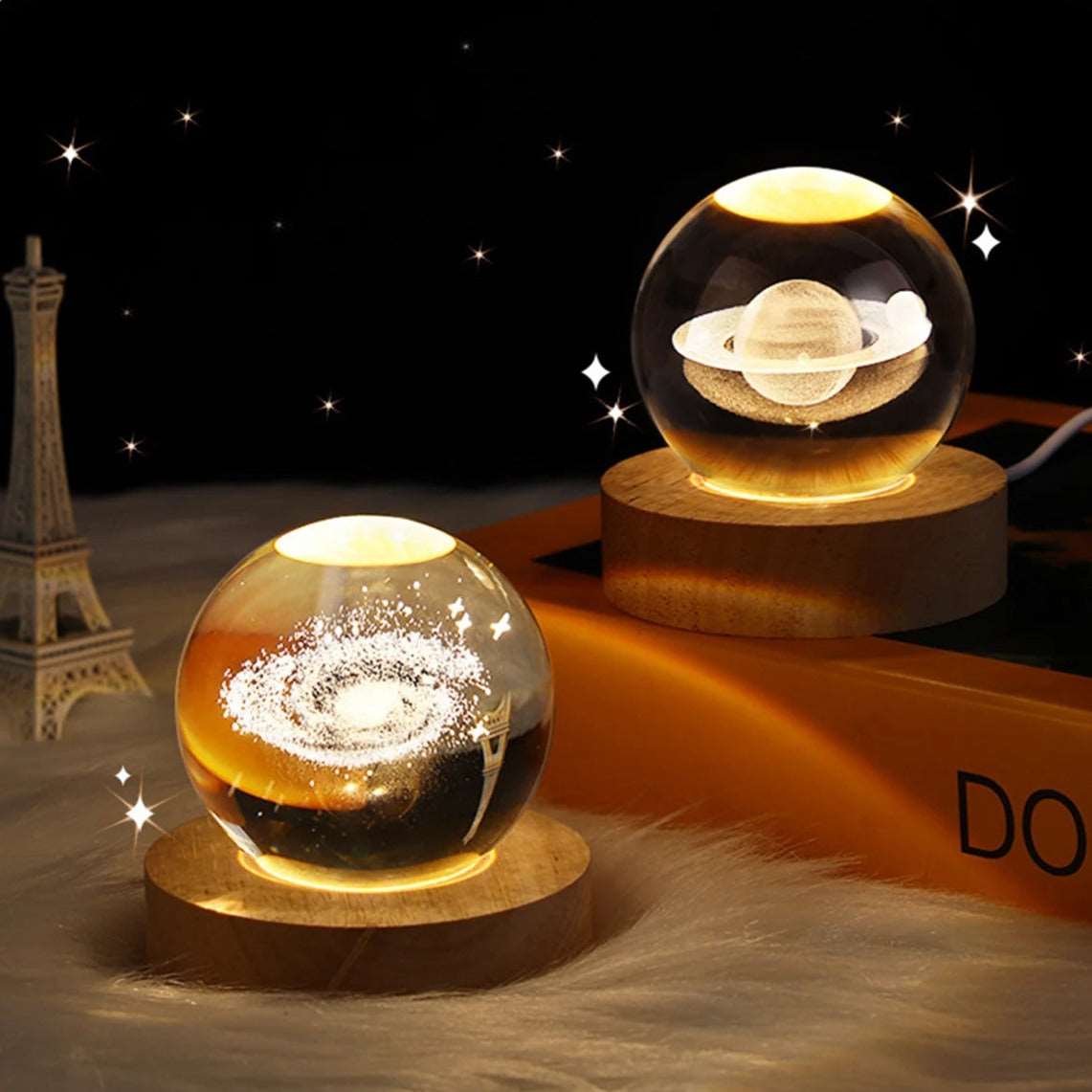 GalaxyGlow Crystal Globe