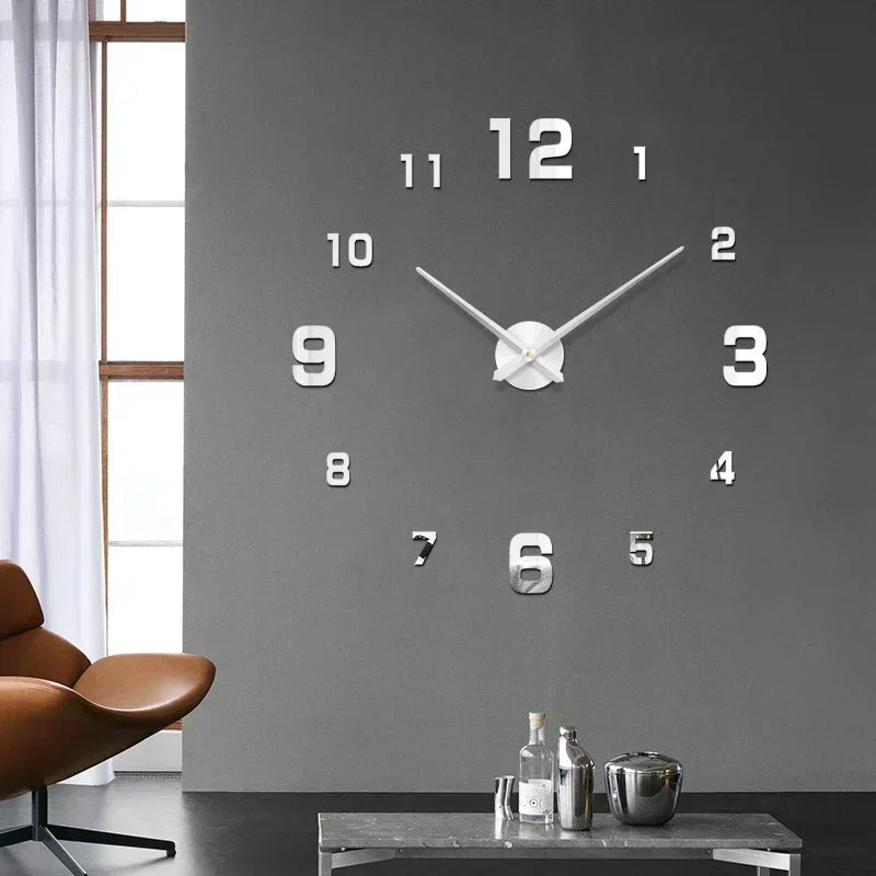 Polished Chrome (Frameless) Clock