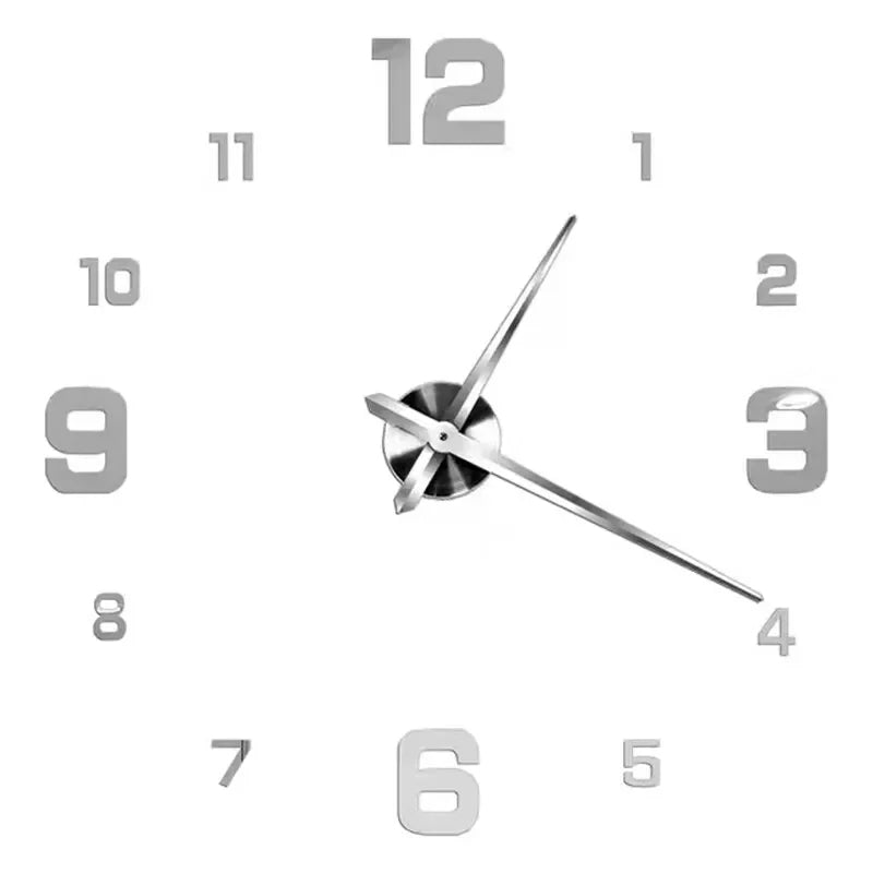 Polished Chrome (Frameless) Clock