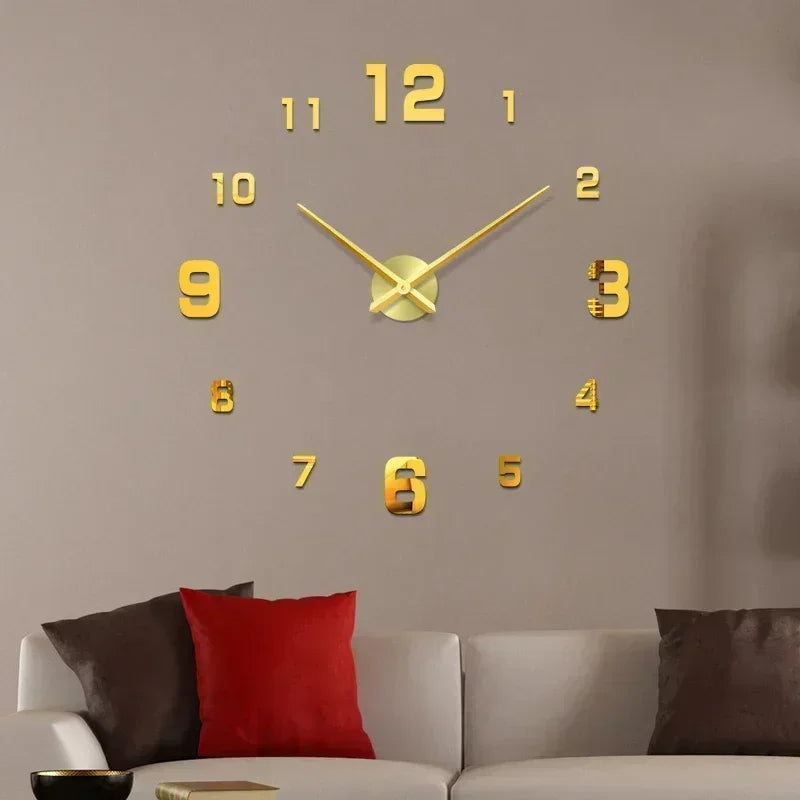 Polished Chrome (Frameless) Clock