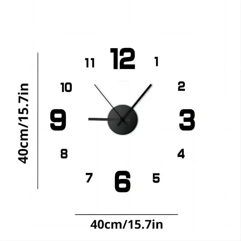 Polished Chrome (Frameless) Clock